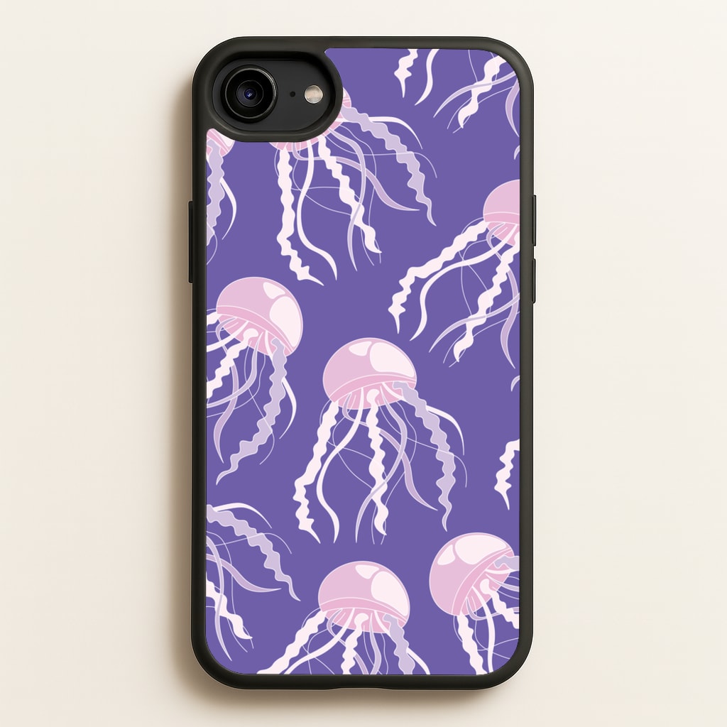 Jellyfish Pattern - Sealife - Sealife Phone Case for iPhone 6 / 7 / 8 / SE