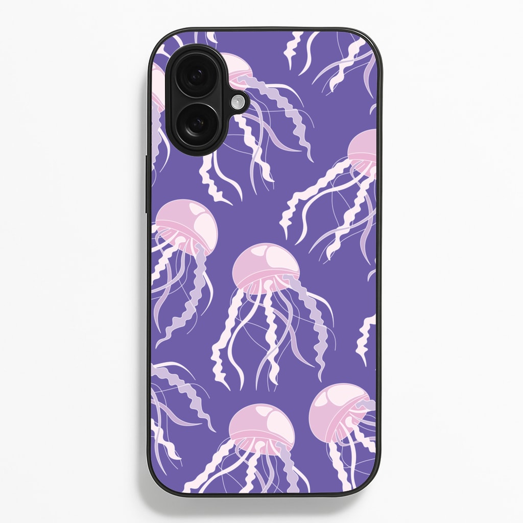 Jellyfish Pattern - Sealife - Sealife Phone Case for iPhone 16 Plus