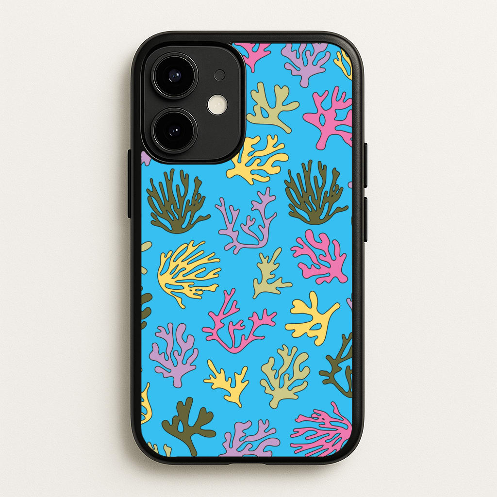 Coral Pattern - Sealife - Sealife Phone Case for iPhone 12 Mini