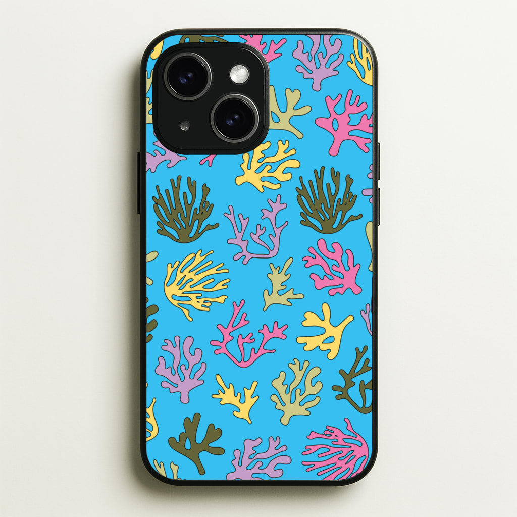 Coral Pattern - Sealife - Sealife Phone Case for iPhone 15