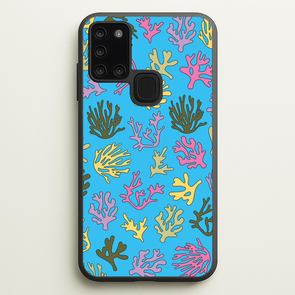Coral Pattern - Sealife - Sealife Phone Case for Galaxy A21s