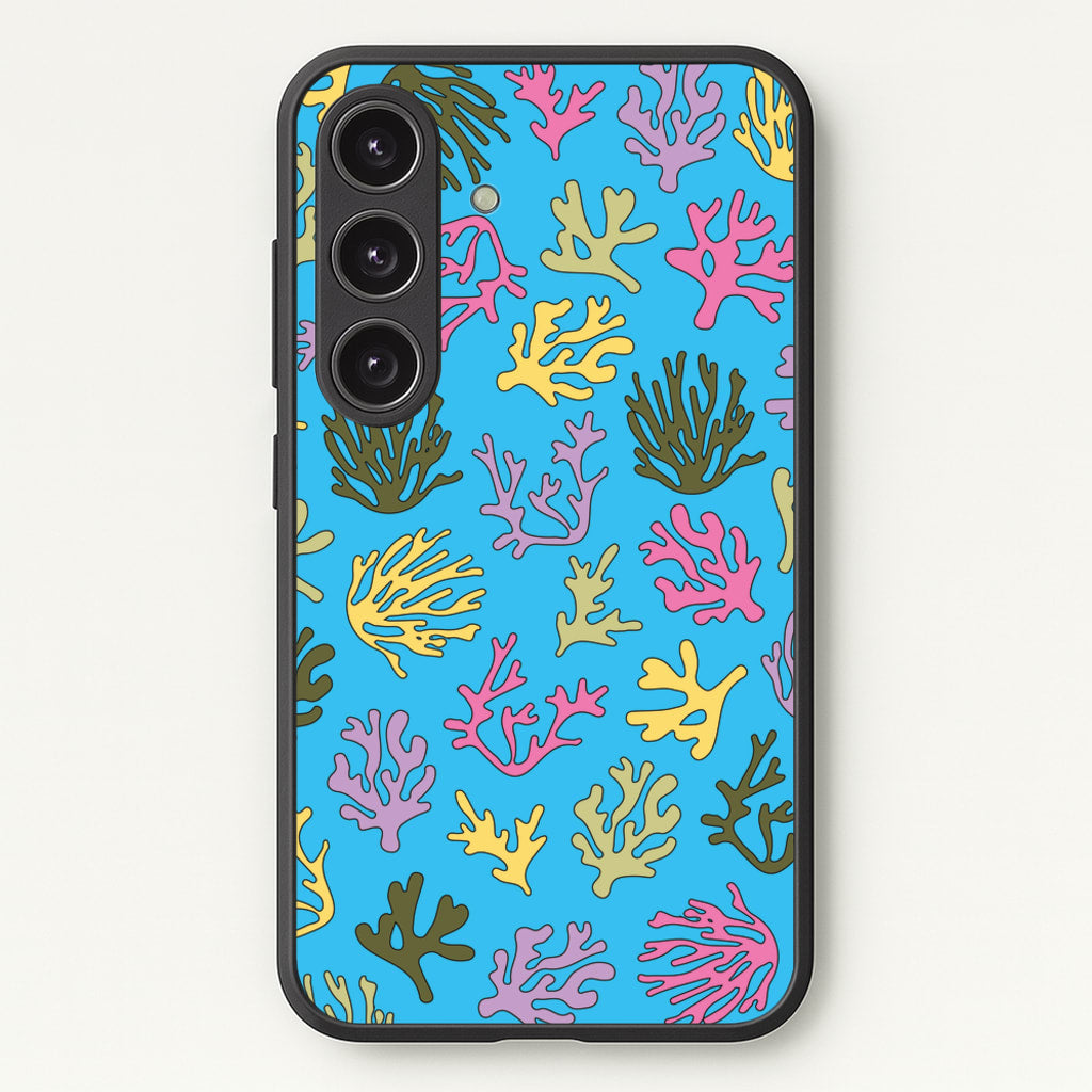 Coral Pattern - Sealife - Sealife Phone Case for Galaxy S25 Plus
