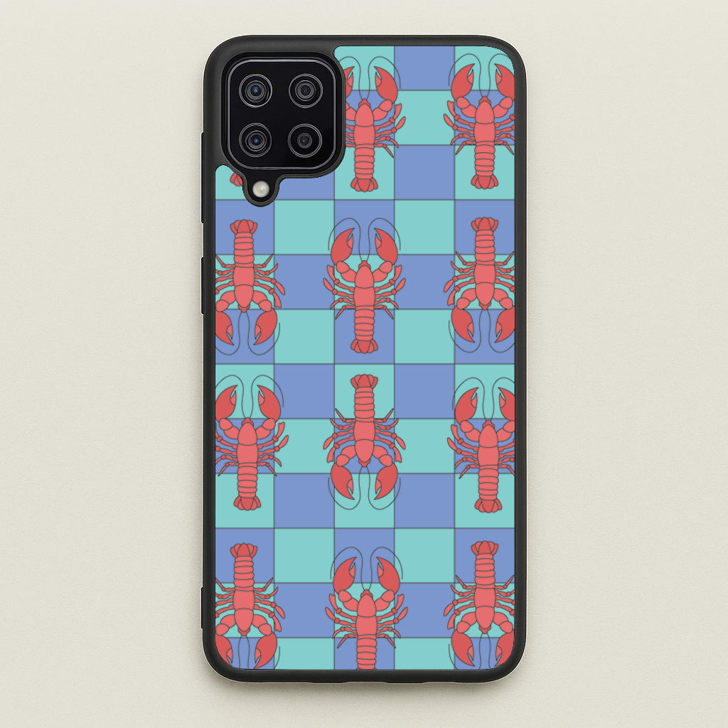 Lobster Pattern - Sealife - Sealife Phone Case for Galaxy A12