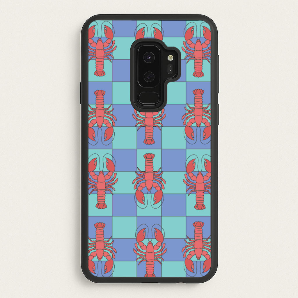 Lobster Pattern - Sealife - Sealife Phone Case for Galaxy S9 Plus