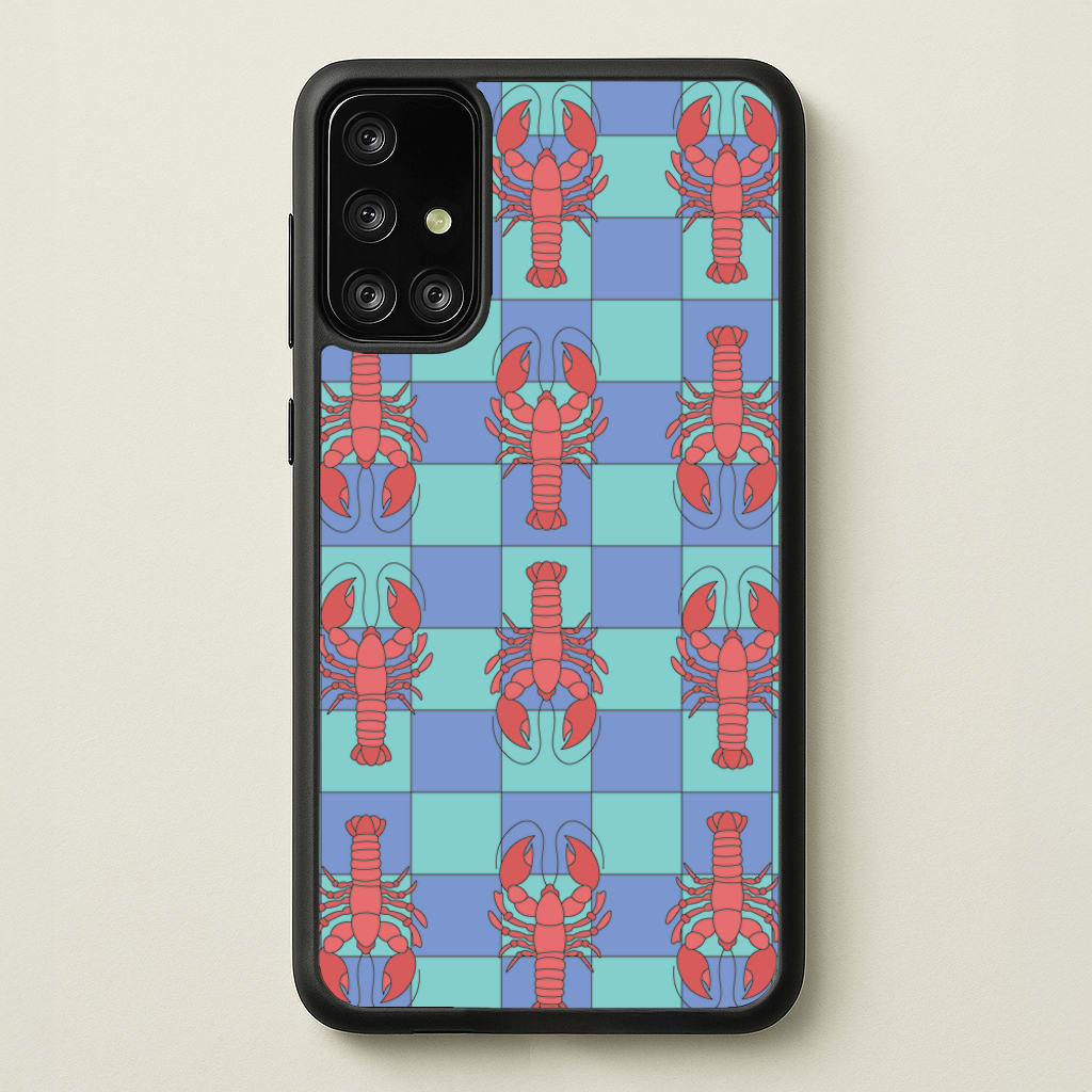 Lobster Pattern - Sealife - Sealife Phone Case for Galaxy A71