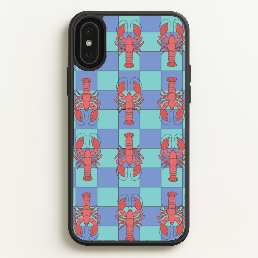 Lobster Pattern - Sealife - Sealife Phone Case for iPhone XS Max
