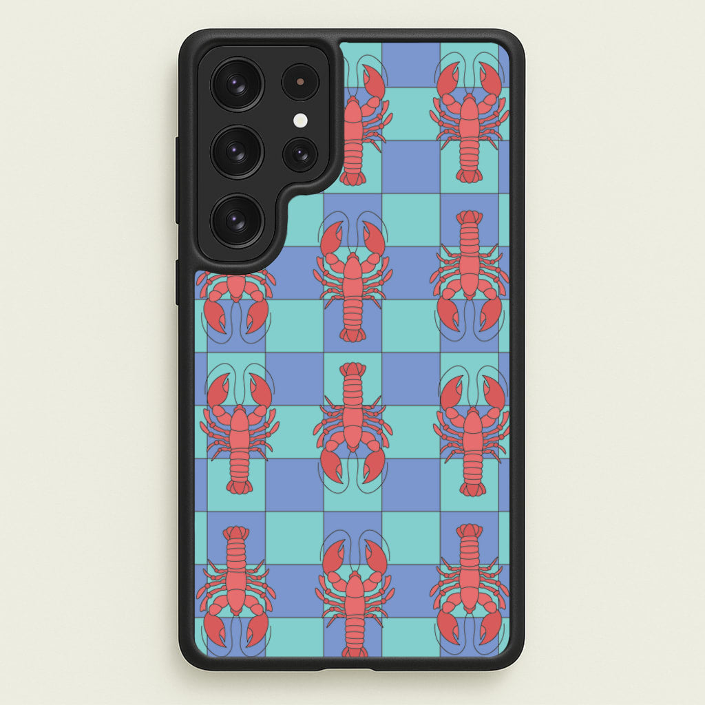 Lobster Pattern - Sealife - Sealife Phone Case for Galaxy S22 Ultra