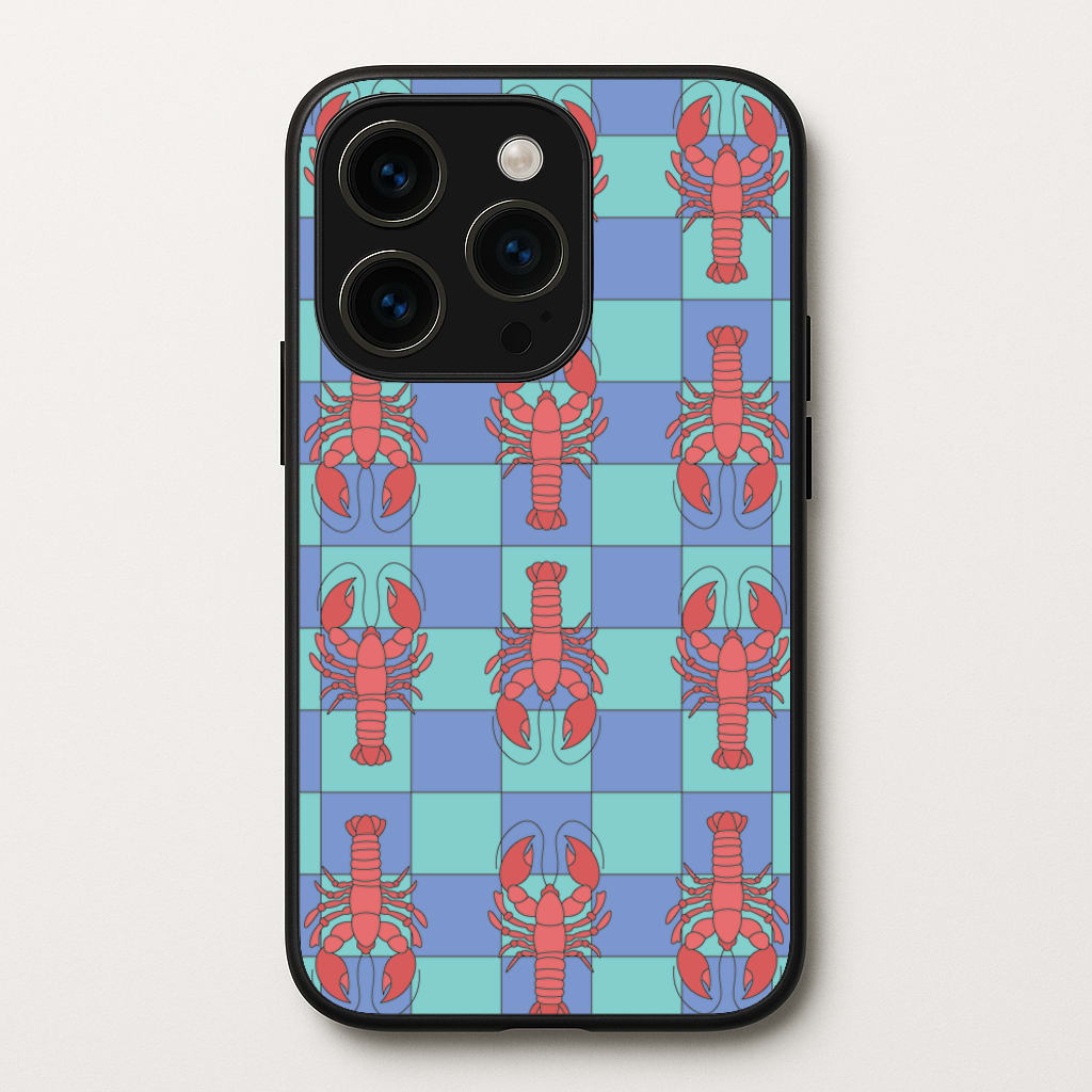 Lobster Pattern - Sealife - Sealife Phone Case for iPhone 14 Pro