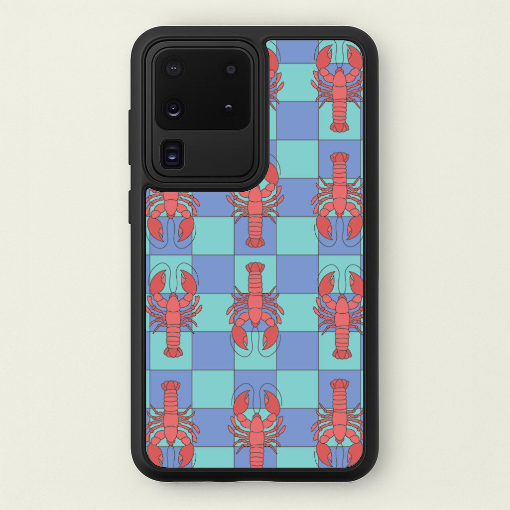Lobster Pattern - Sealife - Sealife Phone Case for Galaxy S20 Ultra