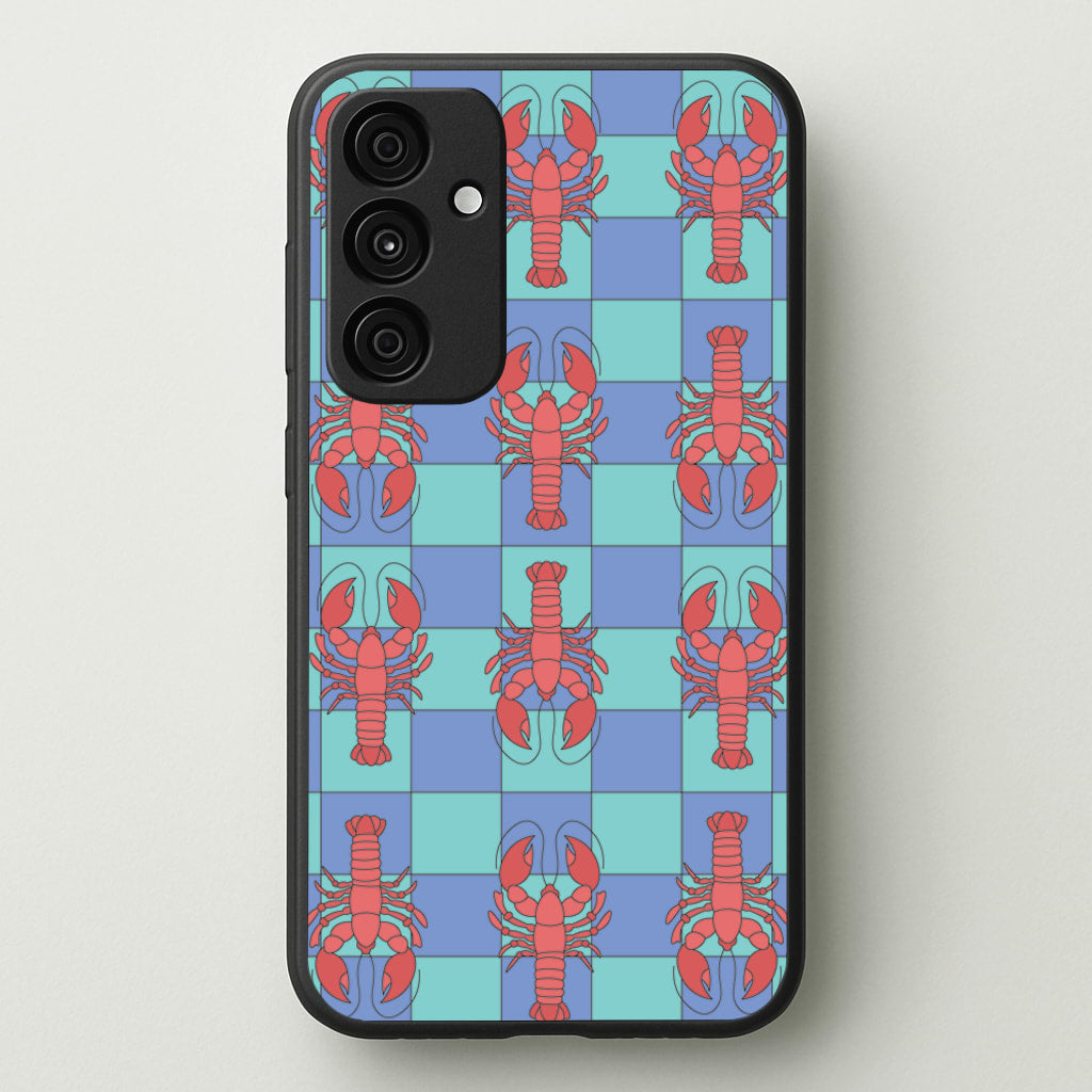 Lobster Pattern - Sealife - Sealife Phone Case for Galaxy A35