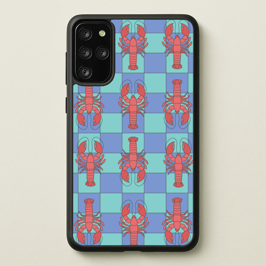 Lobster Pattern - Sealife - Sealife Phone Case for Galaxy S20 Plus
