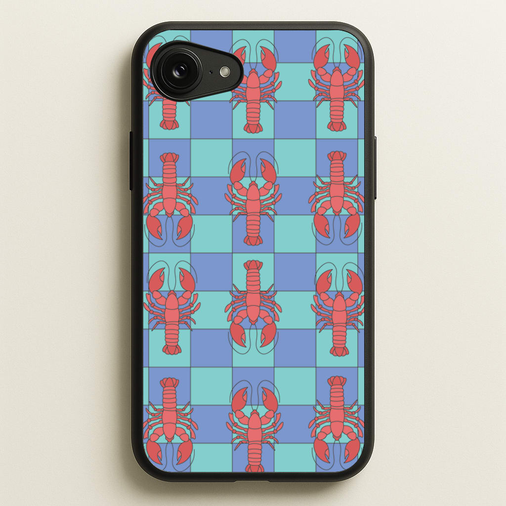 Lobster Pattern - Sealife - Sealife Phone Case for iPhone 16e