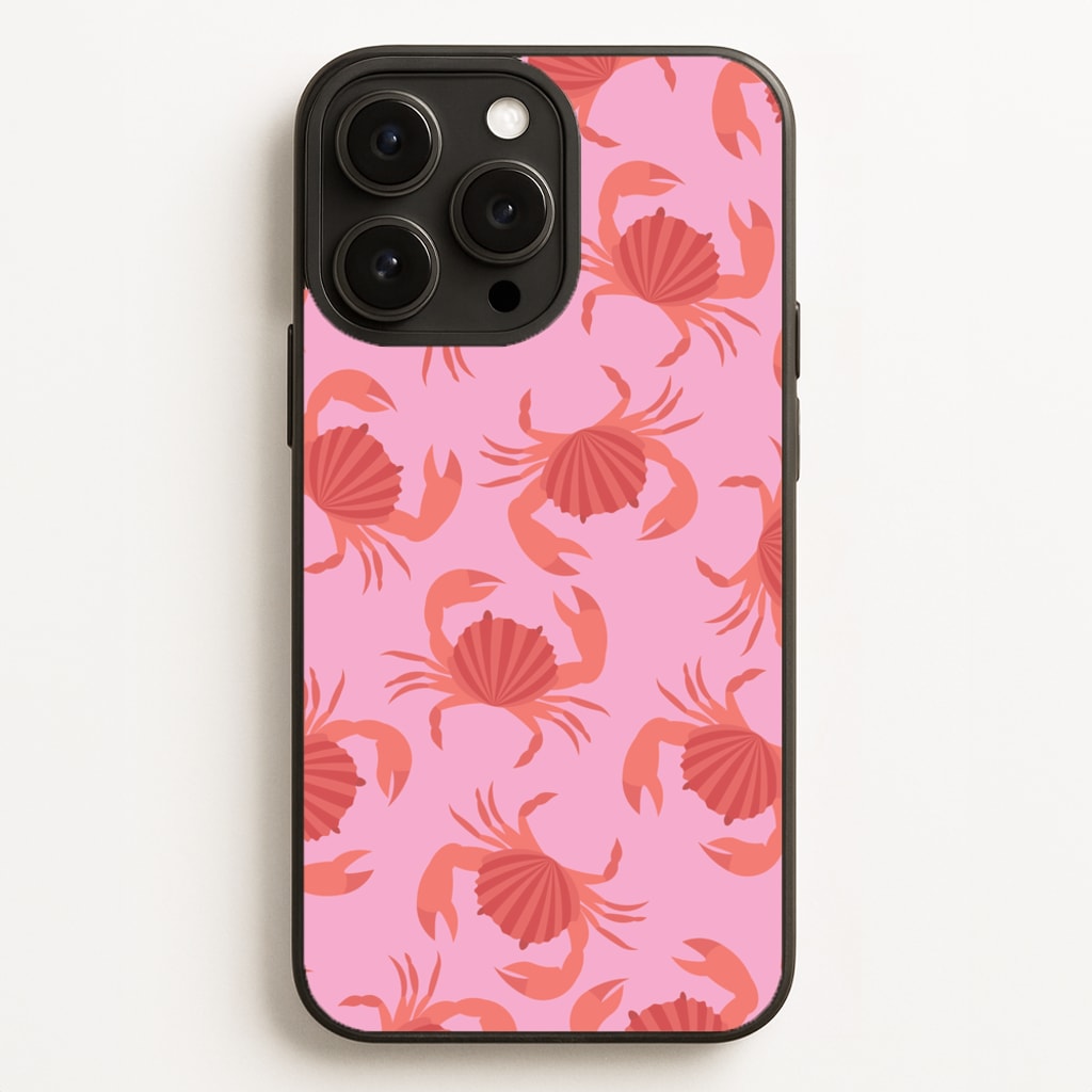 Crab Pattern - Sealife - Sealife Phone Case for iPhone 16 Pro Max
