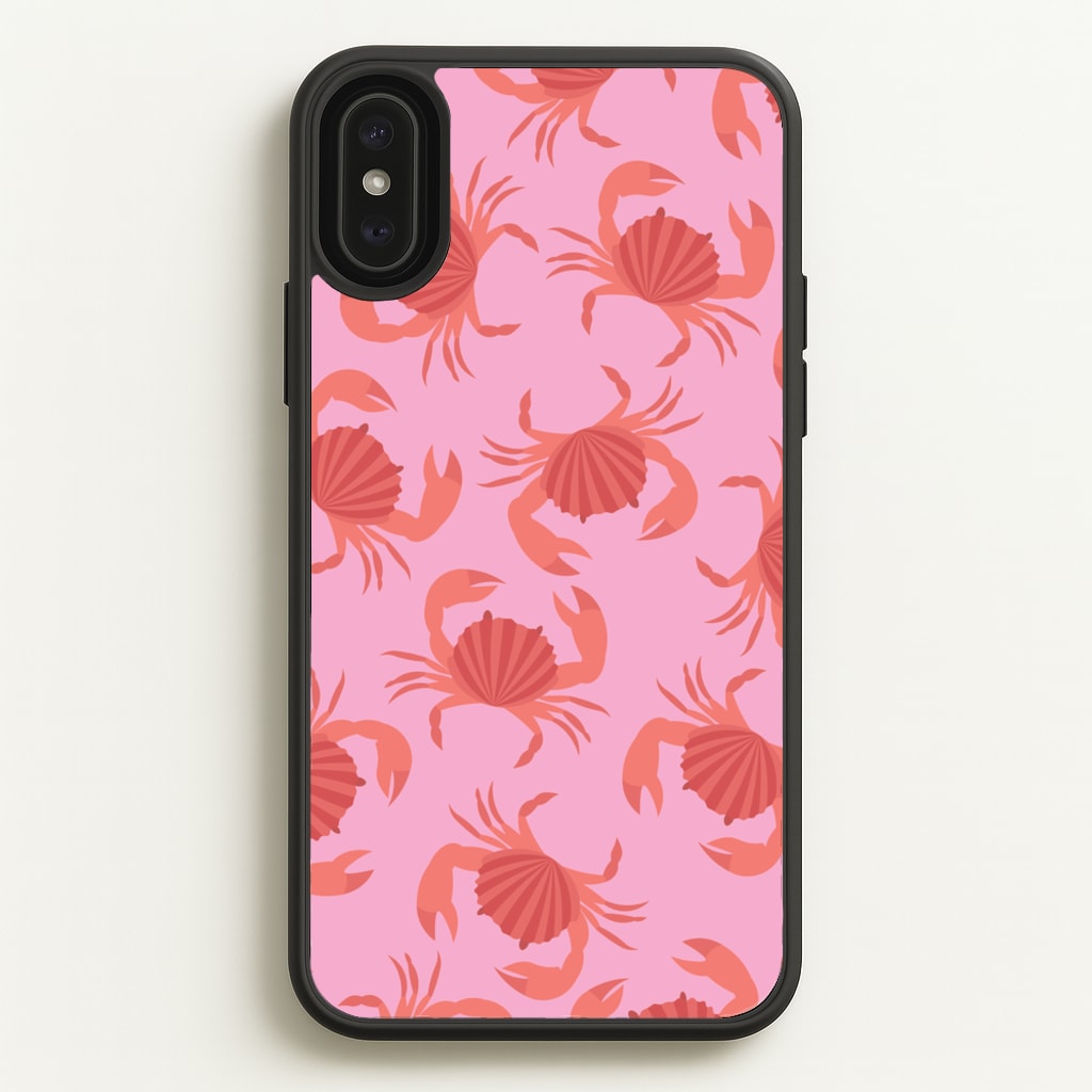 Crab Pattern - Sealife - Sealife Phone Case for iPhone XS Max