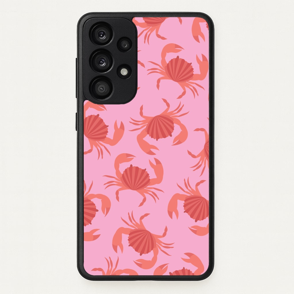 Crab Pattern - Sealife - Sealife Phone Case for Galaxy A53