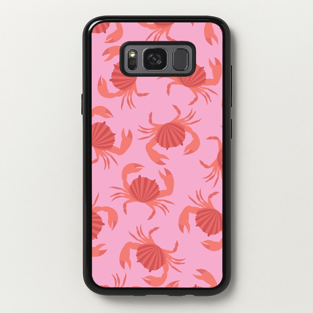Crab Pattern - Sealife - Sealife Phone Case for Galaxy S8 Plus