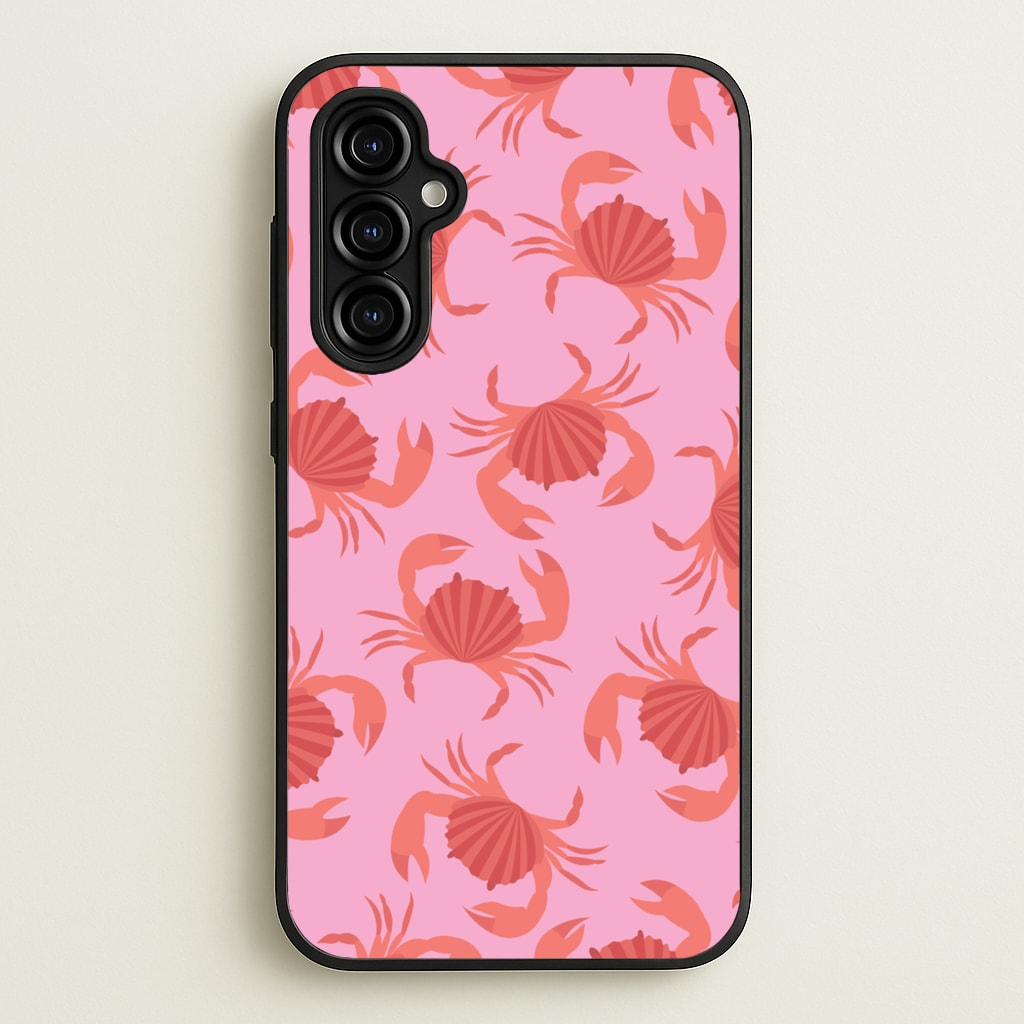Crab Pattern - Sealife - Sealife Phone Case for Galaxy A54