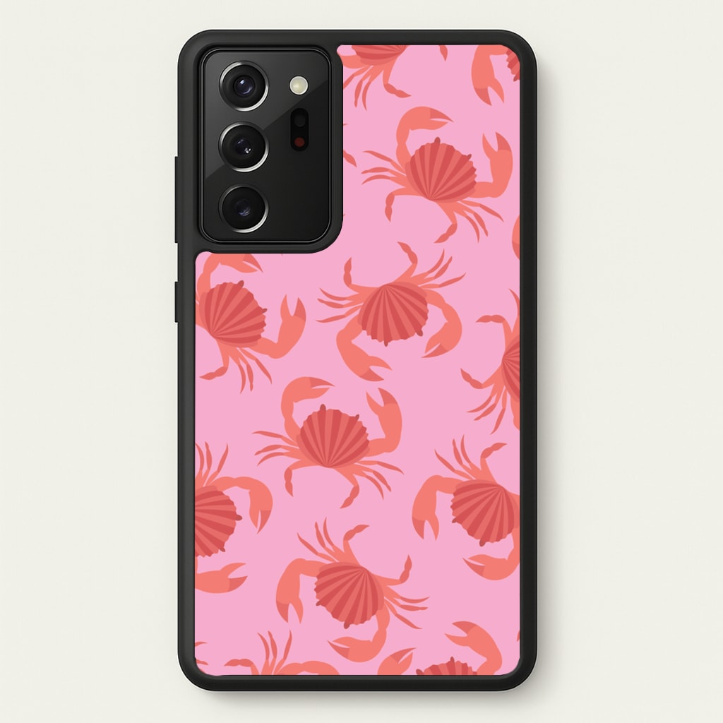 Crab Pattern - Sealife - Sealife Phone Case for Galaxy Note 20 Ultra