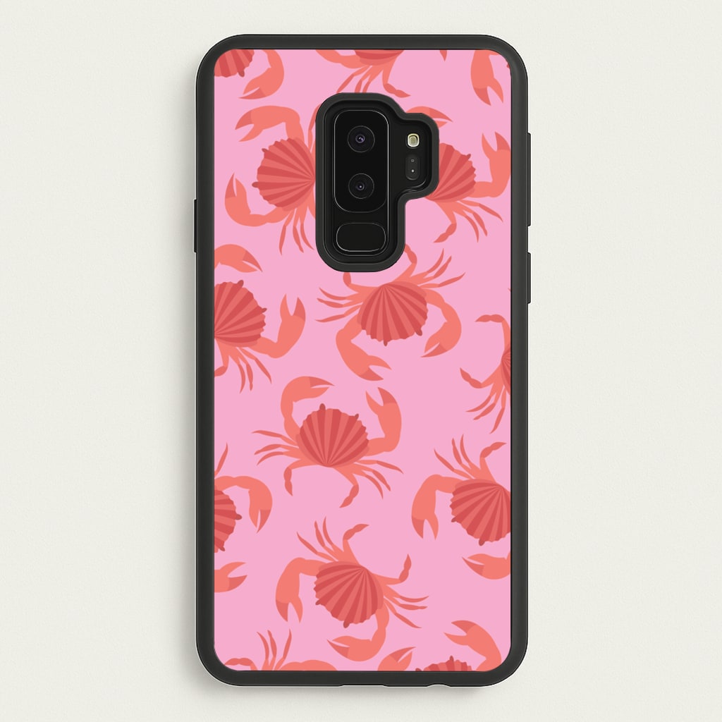 Crab Pattern - Sealife - Sealife Phone Case for Galaxy S9 Plus
