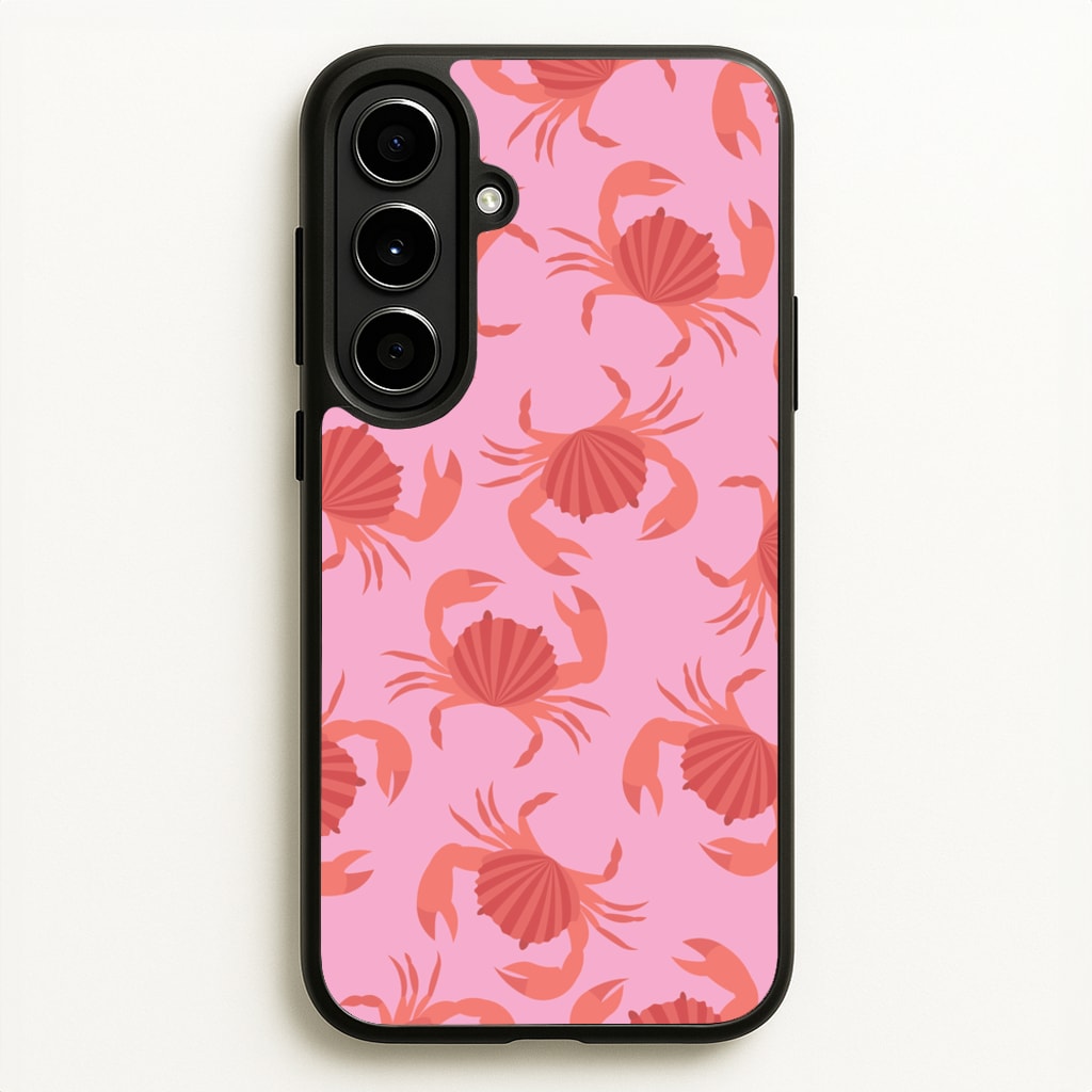Crab Pattern - Sealife - Sealife Phone Case for Galaxy A56