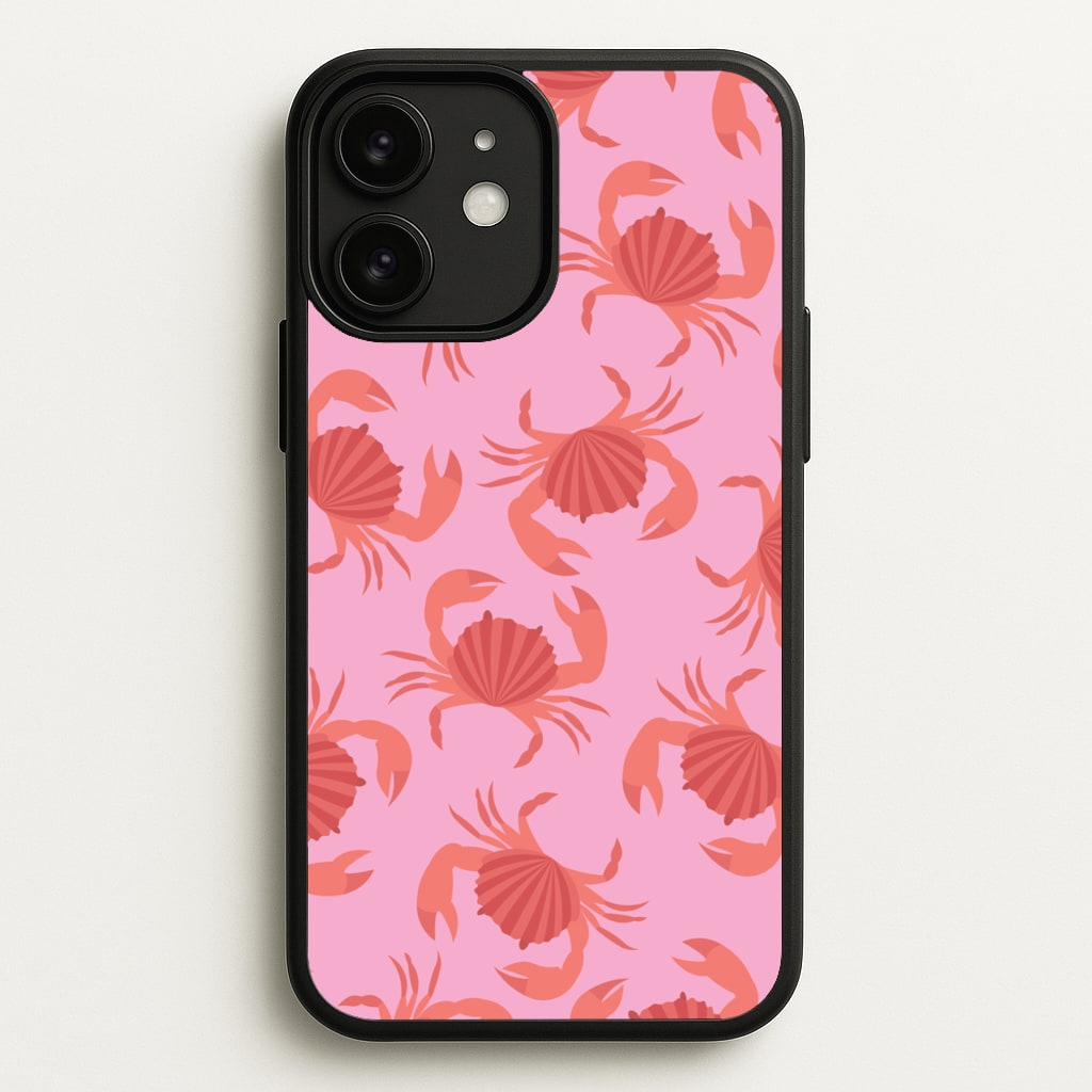 Crab Pattern - Sealife - Sealife Phone Case for iPhone 11