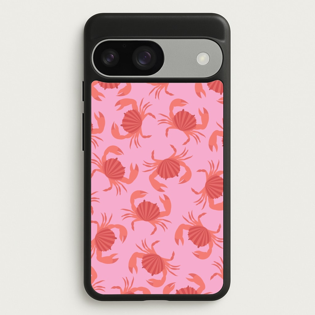 Crab Pattern - Sealife - Sealife Phone Case for Google Pixel 9 / 9 Pro