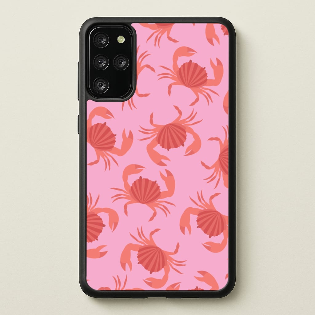 Crab Pattern - Sealife - Sealife Phone Case for Galaxy S20 Plus