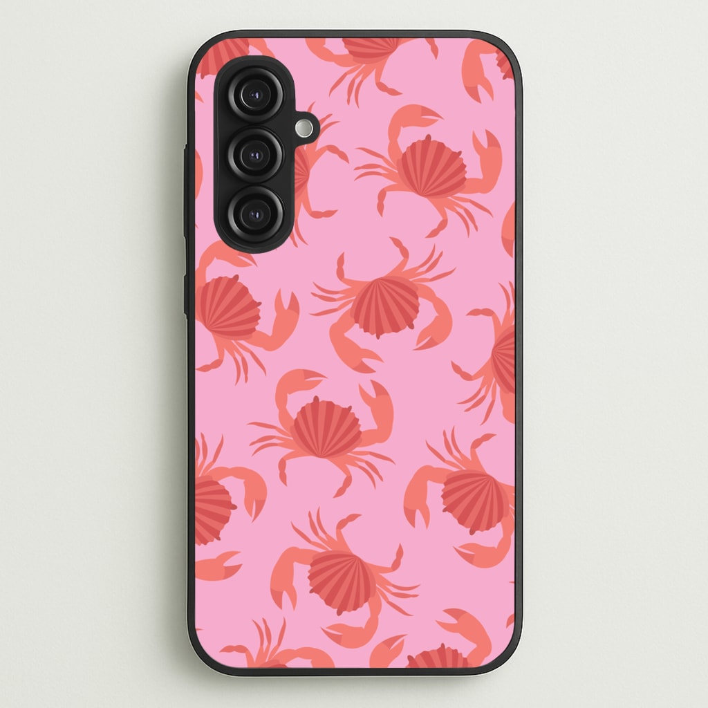 Crab Pattern - Sealife - Sealife Phone Case for Galaxy S23FE