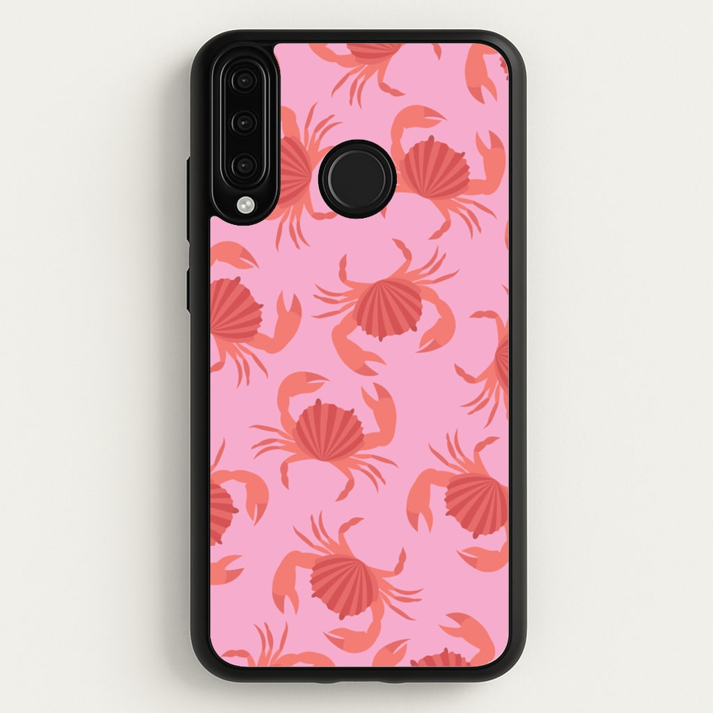 Crab Pattern - Sealife - Sealife Phone Case for Huawei P30 Lite