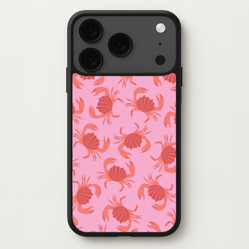 Crab Pattern - Sealife Phone Case for iPhone 17 Pro
