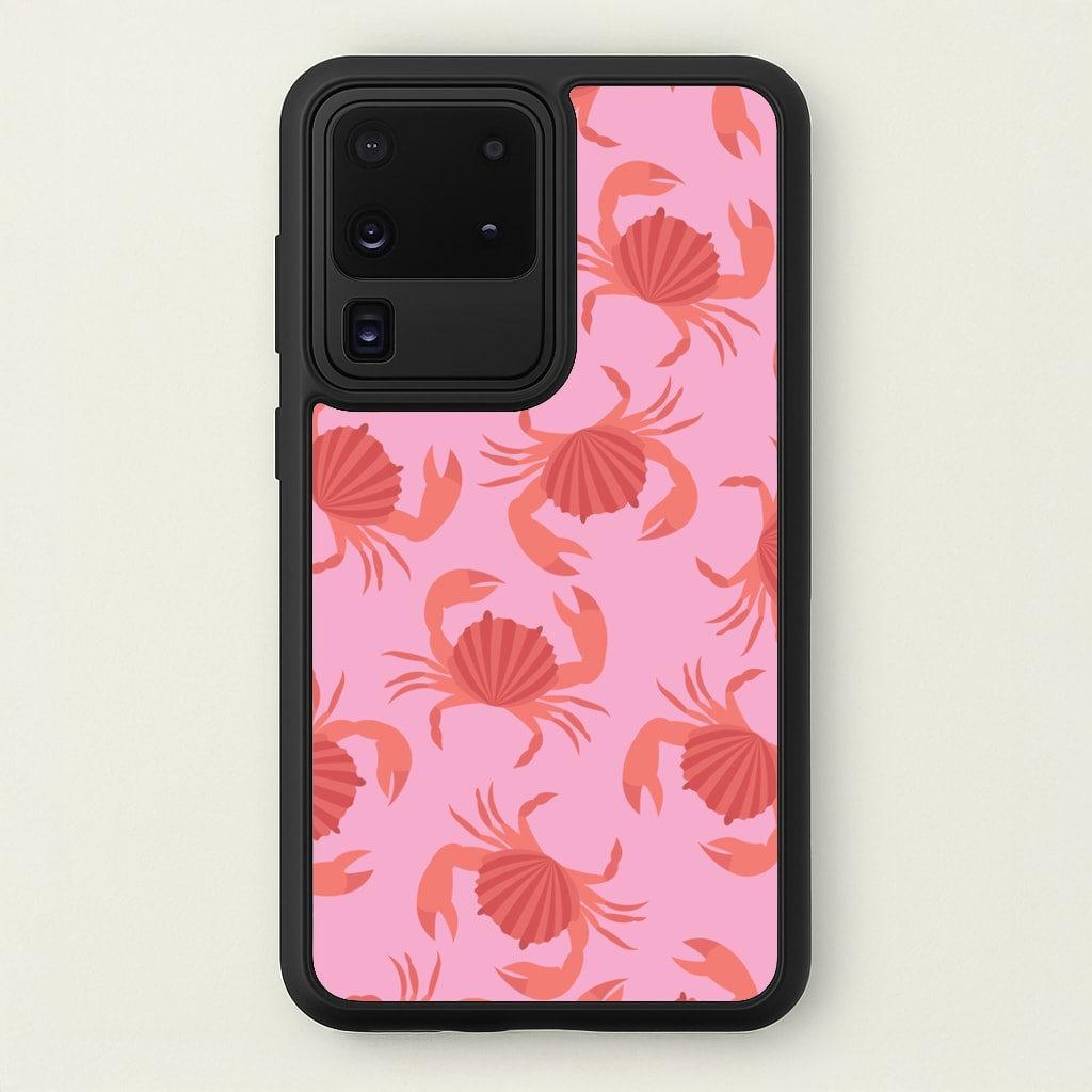 Crab Pattern - Sealife - Sealife Phone Case for Galaxy S20 Ultra