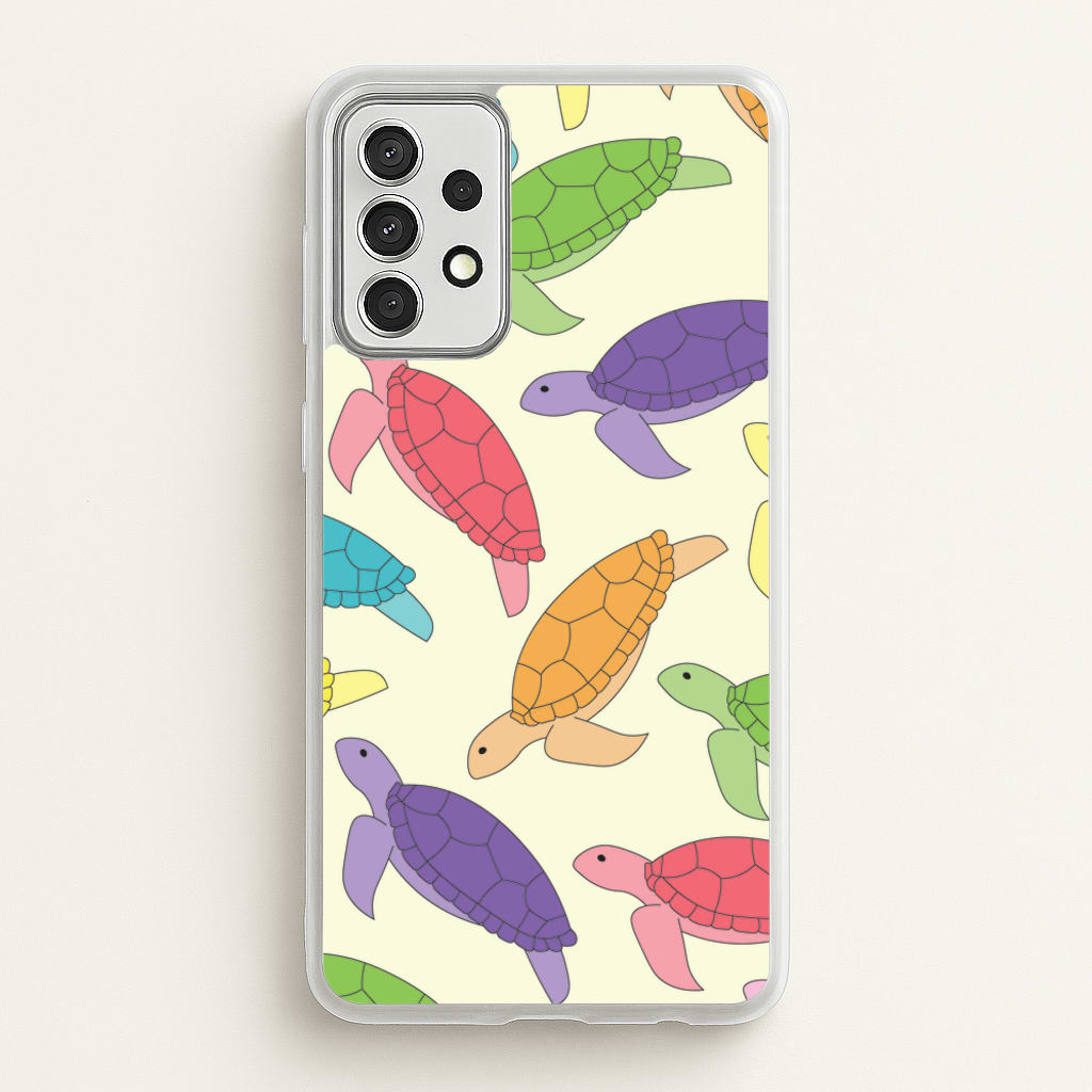 Multi Coloured Turtle Pattern - Sealife - Sealife Phone Case for Galaxy A52 / A52s