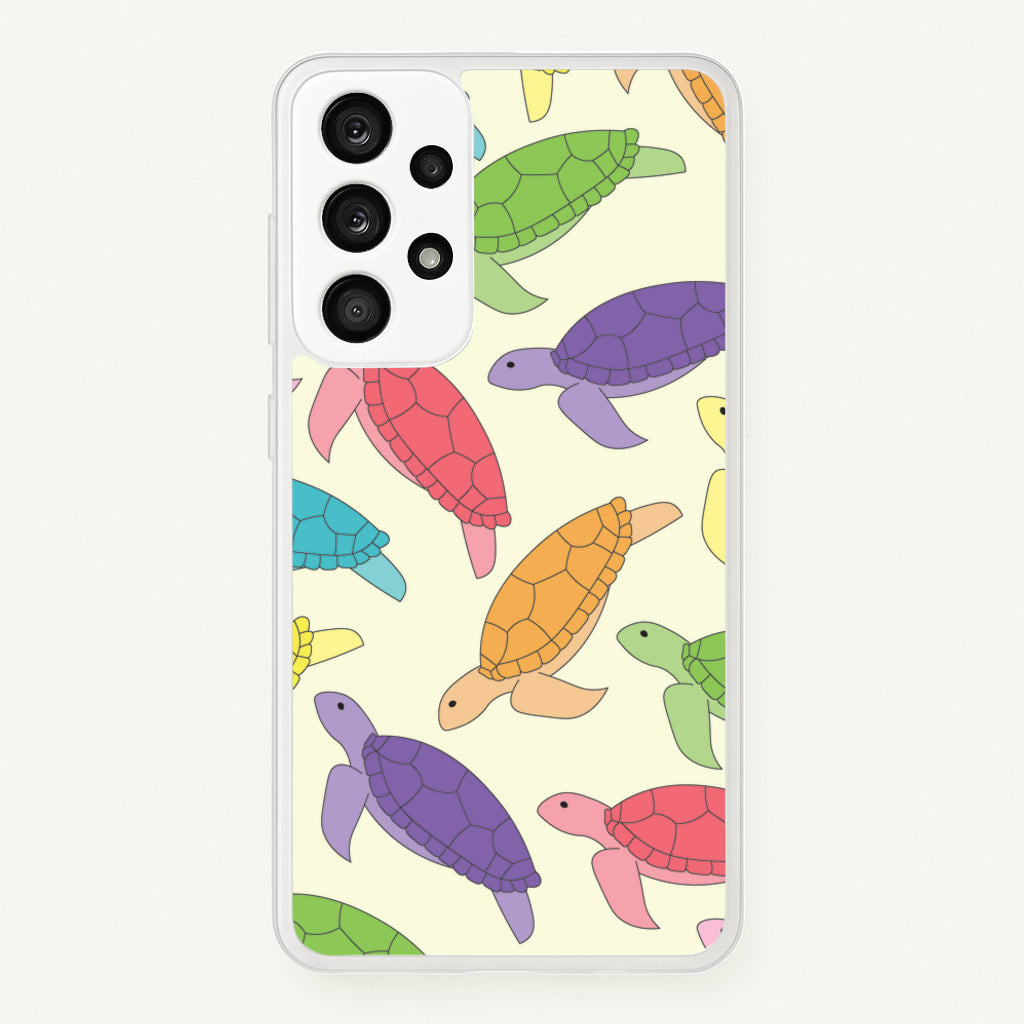 Multi Coloured Turtle Pattern - Sealife - Sealife Phone Case for Galaxy A53