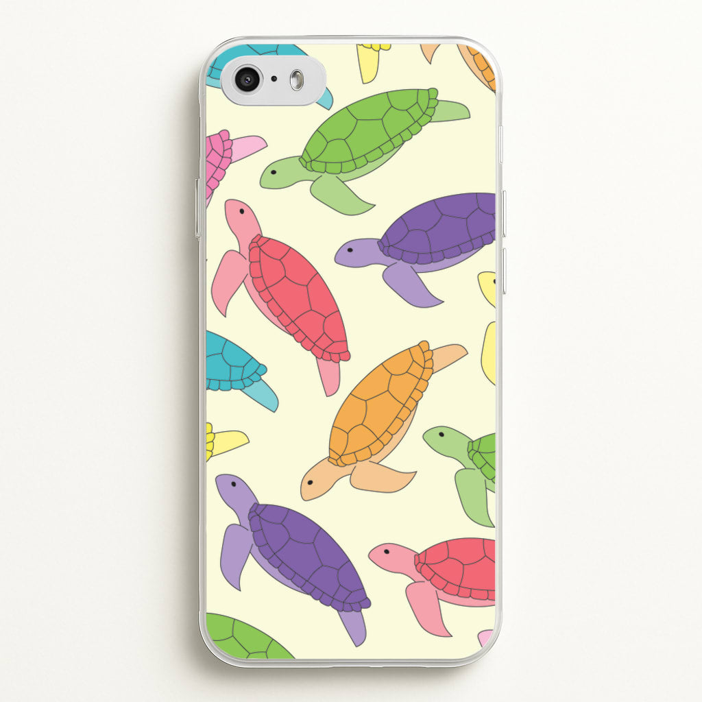 Multi Coloured Turtle Pattern - Sealife - Sealife Phone Case for iPhone 5 / 5s / SE 2016