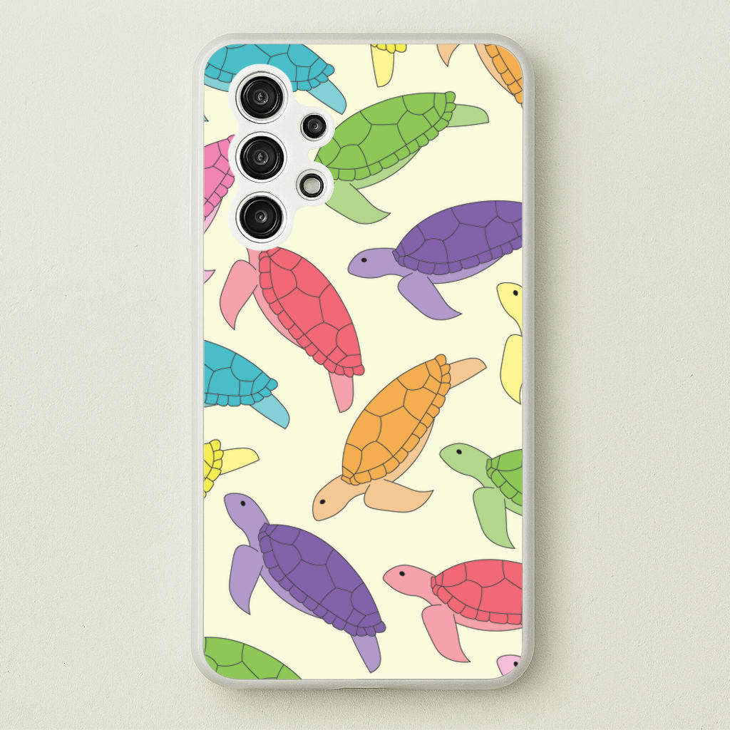 Multi Coloured Turtle Pattern - Sealife - Sealife Phone Case for Galaxy A13