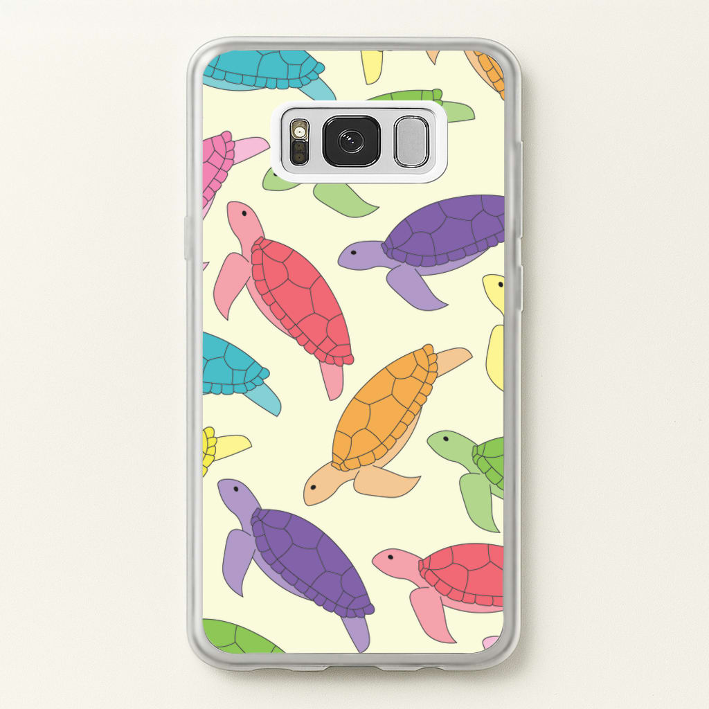 Multi Coloured Turtle Pattern - Sealife - Sealife Phone Case for Galaxy S8