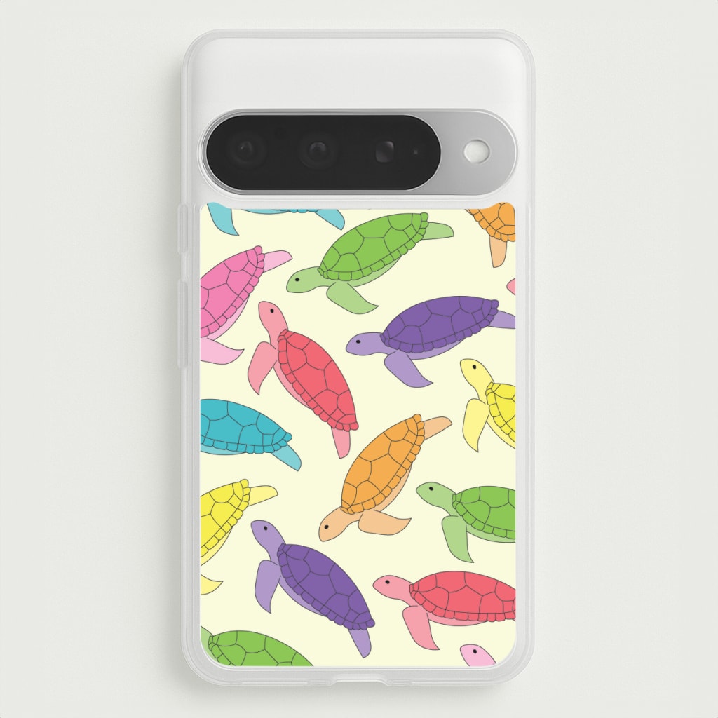 Multi Coloured Turtle Pattern - Sealife Phone Case for Google Pixel 10 Pro XL