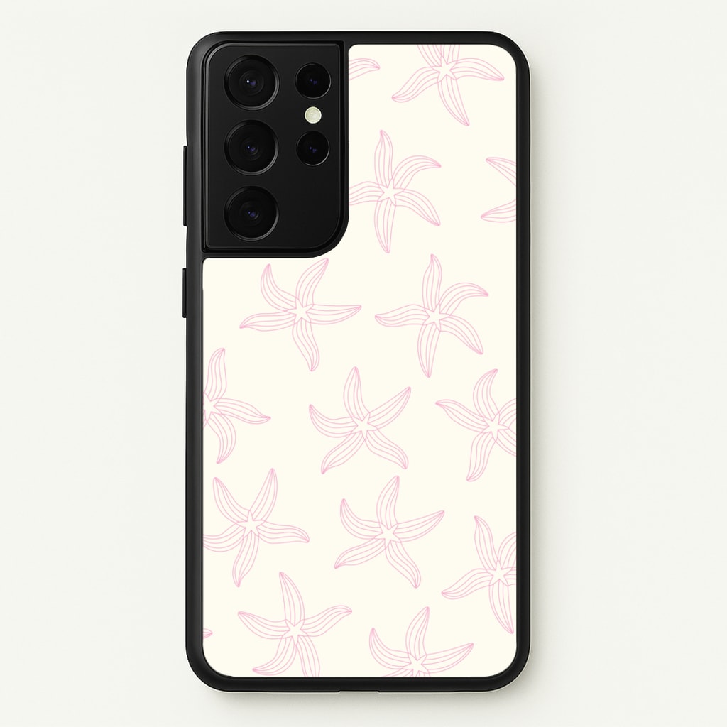 Starfish Pattern - Sealife - Sealife Phone Case for Galaxy S21 Ultra