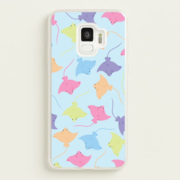 Multi Coloured Sting Ray Pattern - Sealife - Sealife Phone Case for Galaxy S9