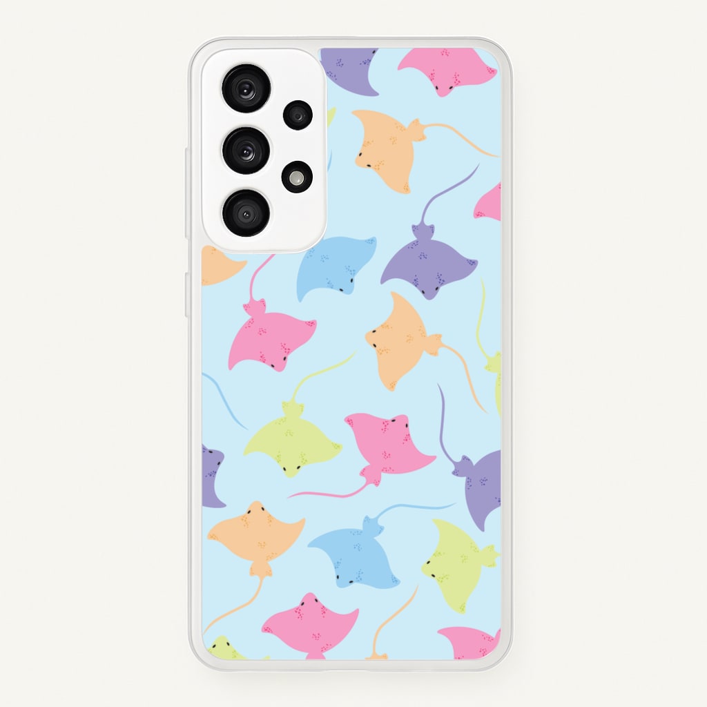Multi Coloured Sting Ray Pattern - Sealife - Sealife Phone Case for Galaxy A53