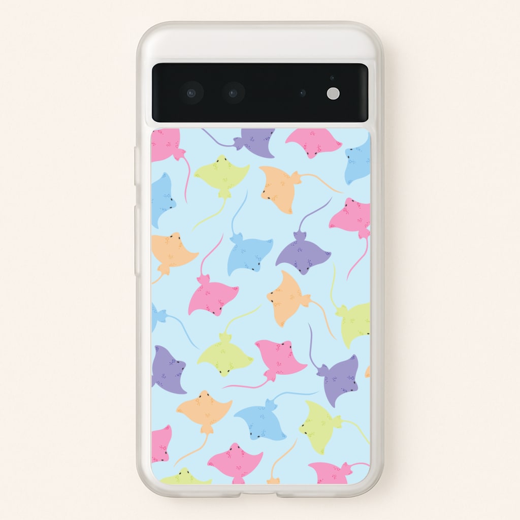 Multi Coloured Sting Ray Pattern - Sealife - Sealife Phone Case for Google Pixel 6