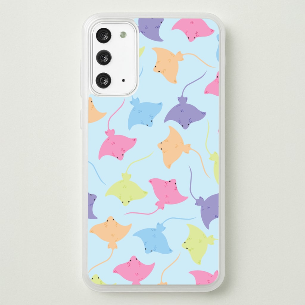 Multi Coloured Sting Ray Pattern - Sealife - Sealife Phone Case for Galaxy Note 20