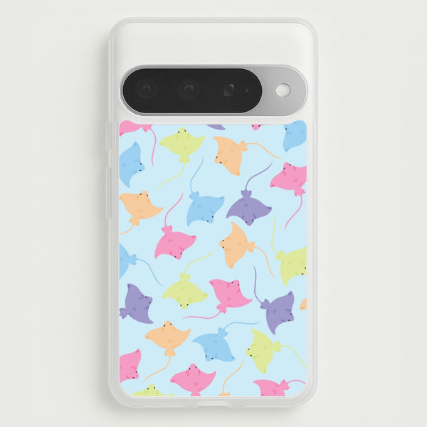 Multi Coloured Sting Ray Pattern - Sealife Phone Case for Google Pixel 10 Pro XL