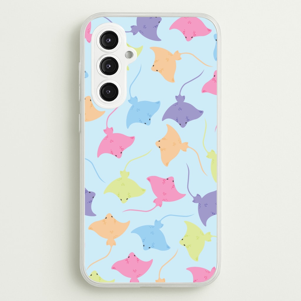 Multi Coloured Sting Ray Pattern - Sealife - Sealife Phone Case for Galaxy S23FE