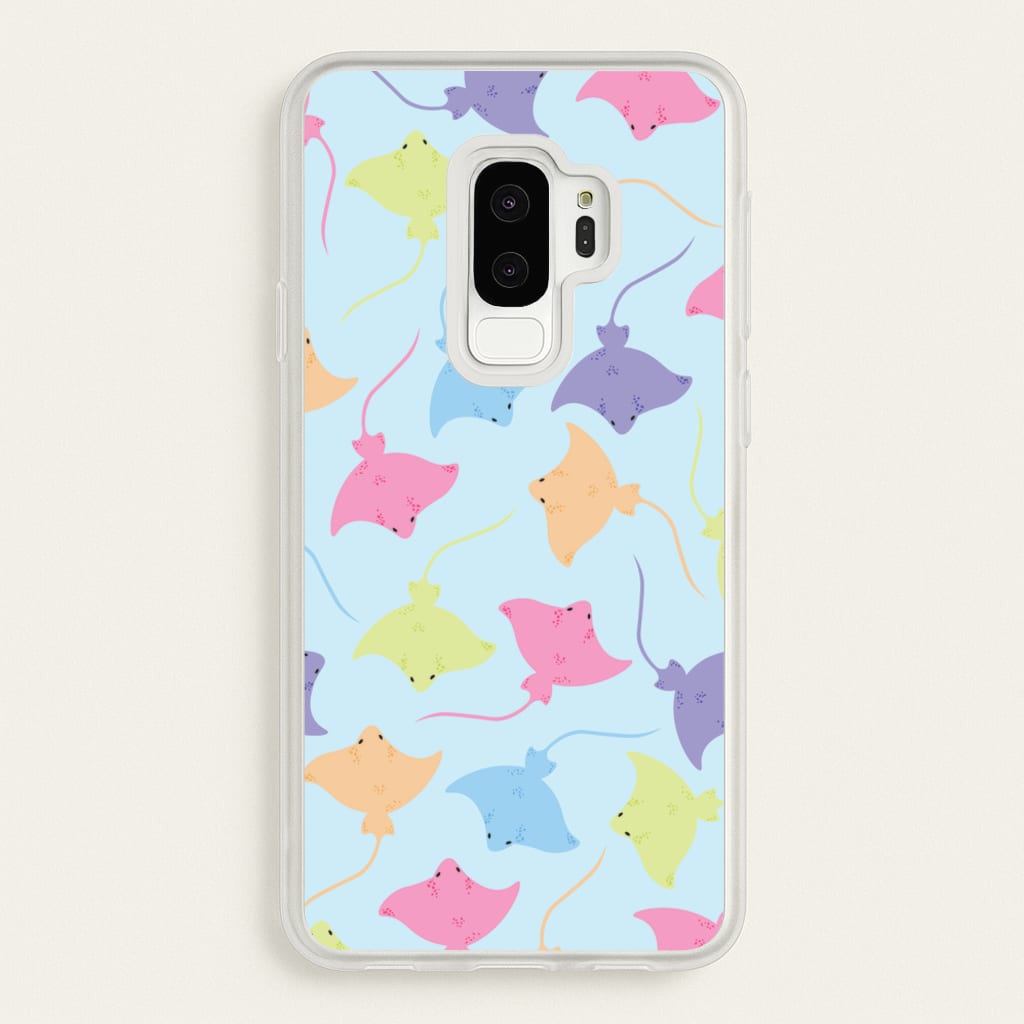 Multi Coloured Sting Ray Pattern - Sealife - Sealife Phone Case for Galaxy S9 Plus
