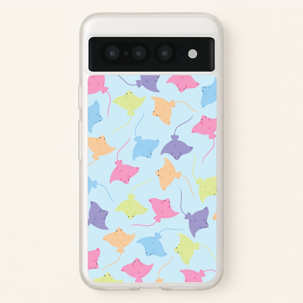 Multi Coloured Sting Ray Pattern - Sealife - Sealife Phone Case for Google Pixel 7 Pro