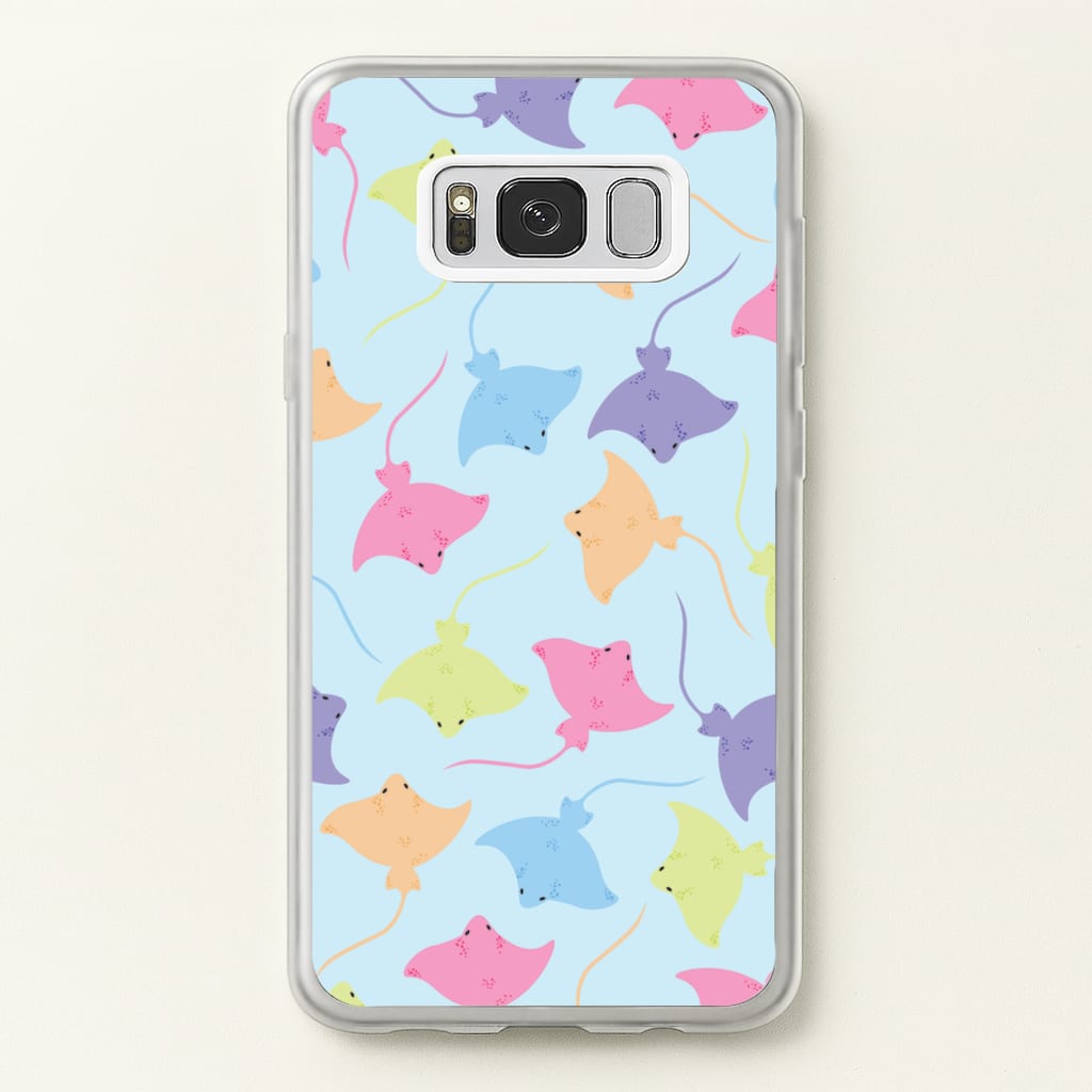 Multi Coloured Sting Ray Pattern - Sealife - Sealife Phone Case for Galaxy S8 Plus
