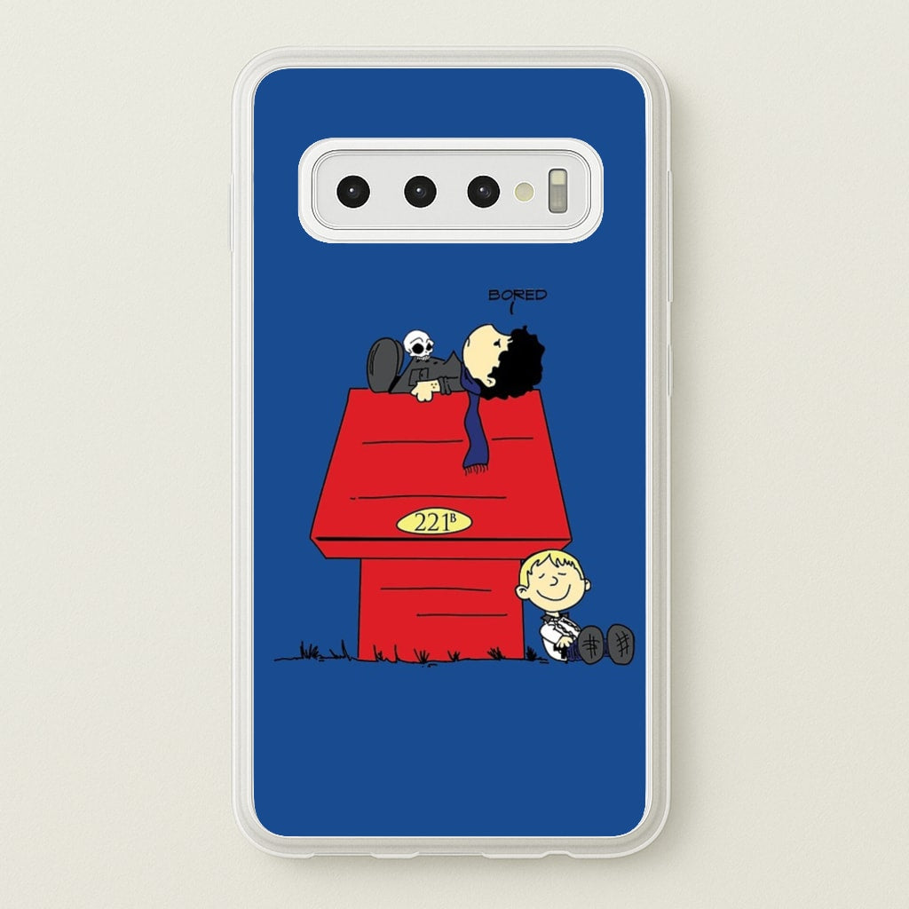 Detective Cartoon - Sherlock Phone Case for Galaxy S10 Plus