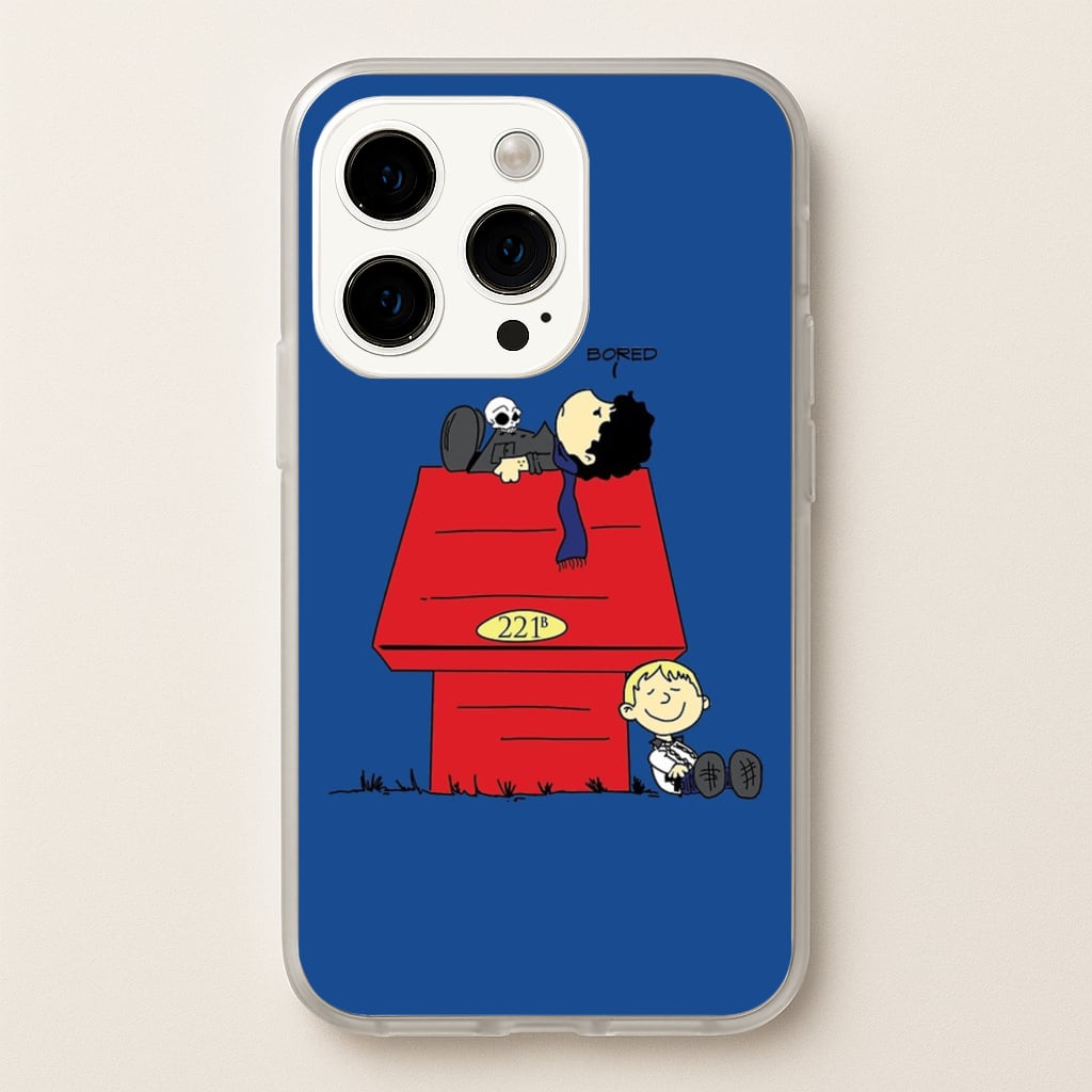 Detective Cartoon - Sherlock Phone Case for iPhone 15 Pro Max