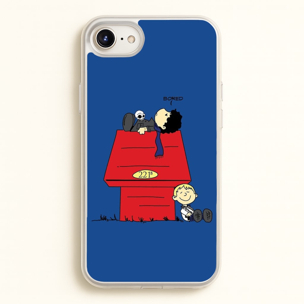 Detective Cartoon - Sherlock Phone Case for iPhone 6 Plus / 7 Plus / 8 Plus